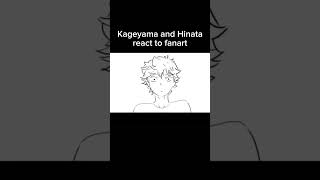 Kageyama and Hinata react to fanart funny edit haikyuu haikyuuedit hinata kageyama kagehina [upl. by Atteniuq47]