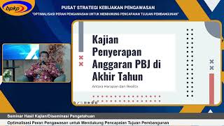 Seminar Hasil Kajian  Diseminasi Pengetahuan  Penyerapan Anggaran Pengadaan BarangJasa [upl. by Thurlow]