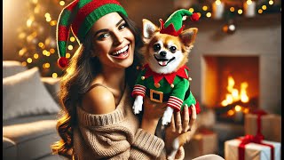 🐶 Elf Pup Dog Costume  Best Dog Elf Costume 🎄 [upl. by Tarr]