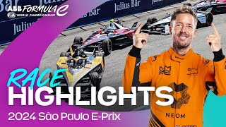 One of the BEST FINISHES in Formula E history  São Paulo EPrix Race Highlights [upl. by Ninon750]