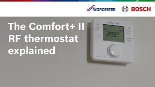 The Comfort Stat thermostat explained  Worcester Bosch [upl. by Eniarol802]