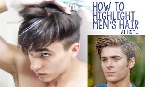 How to Highlight Mens Hair at Home [upl. by Davidde617]