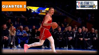 2024 NBA AllStar Game  East vs West  Quarter 2 Full Highlights [upl. by Soigroeg]