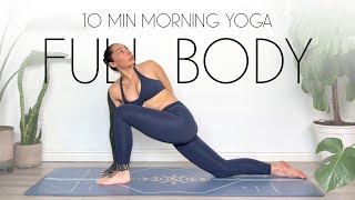 10 Min Morning Yoga Full Body Stretch DAY 1 [upl. by Cathey280]