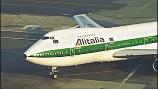 Alitalia 747200🤩🤩🤩AlitaliaOfficial [upl. by Acined]