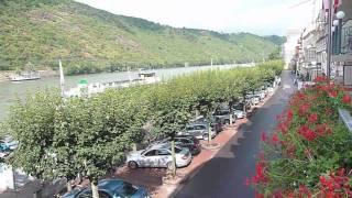 Boppard Best Western Bellevue Rheinhotel balcony Rijn Duitsland Rhein Germany [upl. by Malinda]