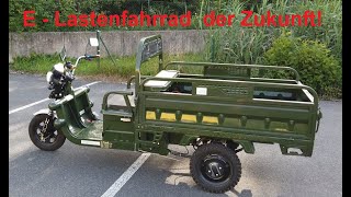 Elektro TukTuk LASTENFAHRRAD die ZUKUNFT ENDZEITMOBIL mit 40kmh spitze  Alternative zum Auto [upl. by Auahsoj]