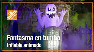 Fantasma en tumba  Inflable animado  Halloween [upl. by Giacinta]