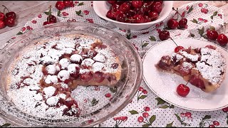 Cherry Clafoutis 🍒 Easy Recipe [upl. by Lamaj]