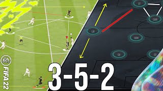 Why 352 is the NEW BEST Meta Formation To Give You Wins TACTICS  FIFA 22 [upl. by Hendren805]