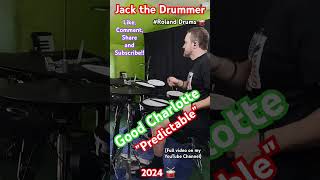 Good Charlotte  quotPredictablequot drum playthrough jackthedrummer roland [upl. by Ahtebbat]