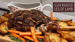 Slow Roasted Leg of Lamb with Garlic amp Rosemary Impress Your Guests with This ShowStopping Recipe [upl. by Leaj]