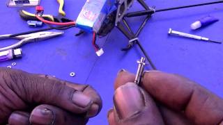 how to install thrust bearings in your rc helicopter blade grips align trex [upl. by Adal]