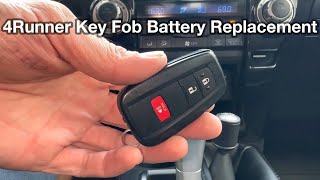 2024 Toyota 4Runner key fob battery replacement  remote 2023 [upl. by Gnouhp]