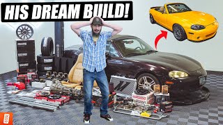 Surprising our SUBSCRIBER with HIS DREAM CAR BUILD Full Transformation  2004 Mazda Miata [upl. by Eelirem]