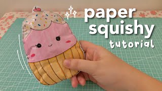 How to make paper squishies  step by step tutorial [upl. by Atiran]