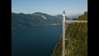 Hammetschwand LiftBurgenstock Cliff WalkLakeLucerneSwitzerland travel switzerland lakelucerne [upl. by Ijar412]