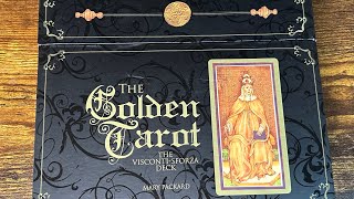 ✨✨THE GOLDEN TAROT✨✨THE VISCONTISFORZA DECK — by MARY PACKARD✨✨Reseña✨ [upl. by Leonid556]