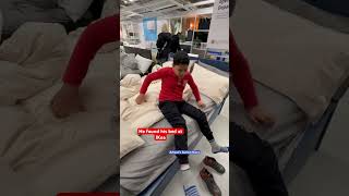 He found his bed at Ikea ikeafinds autismfamily autismlife [upl. by Eerot]