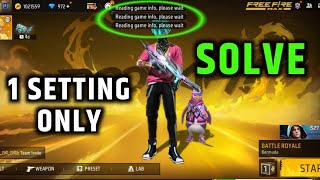 FREE FIRE READING GAME INFO PROBLEM  FREE FIRE PROBLEM SOLUTION [upl. by Ia]