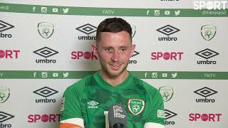 Goalscorer Alan Browne reacts to Irelands 30 win over Scotland [upl. by Aneladdam]