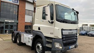 DAF FTT CF460 6X4 EURO 6 TRACTOR UNIT 2017  HX17 NYY [upl. by Soisanahta]