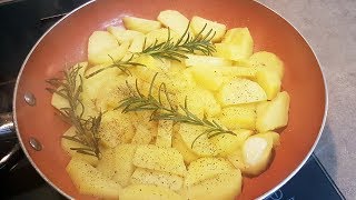 PATATE IN PADELLA CROCCANTI FUORI MORBIDE DENTRO  FoodVlogger [upl. by Enelie]