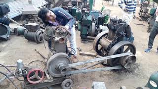 5 hp engine is starting 16 hp lister engine  kirloskar 5 hp engine  techwala [upl. by Eigriv]