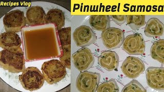 Pinwheel Samosa  Potato Pinwheels  Ramadan Recipe [upl. by Kciredes]