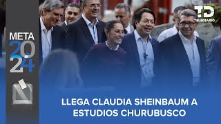 Llega Claudia Sheinbaum a los Estudios Churubusco [upl. by Schiffman]