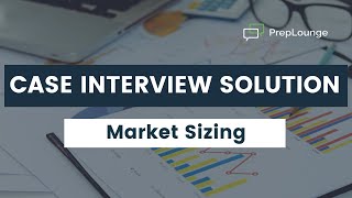 Case Interview Example With Solution — Market Sizing Gas Station  PrepLounge [upl. by Ahsats]