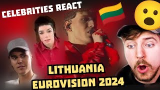 Reaction Silvester Belt  Luktelk  Lithuania 🇱🇹  Eurovision 2024 [upl. by Beverley]