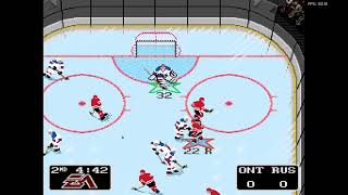 NHL 94 SNES World Cup G2  Len the Lengend ONT at noodles RUS [upl. by Laufer594]