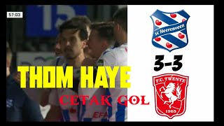 Thom haye cetak gol scHeerenveen 33 fcTwente [upl. by Eanram766]