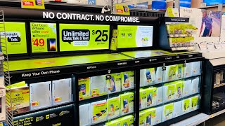 WALMART BUDGET FRIENDLY PHONES CELLPHONES Pre paid No contract [upl. by Adohr]