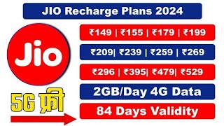 jio ka sabse best aur sasta validity recharge plan 2024  jio ka unlimited data wala recharge plan [upl. by Sammy694]