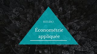 Économétrie avec Rstudio  GGplot2 [upl. by Neibart]