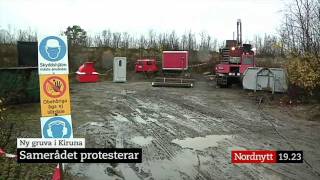 Samerådet protesterar för öppnandet av nya gruvor i Rakkuri Kiruna  NORDNYTT SVT Play [upl. by Regine64]