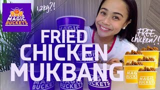 FRIED CHICKEN MUKBANG  Giving away FREE CHICKEN [upl. by Thorlay615]