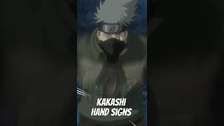 Kakashi Hand signs vs normal animekakashi narutoshippuden [upl. by Ahtnicaj]