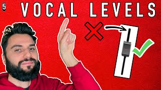 How To Set Vocal Levels When Mixing [upl. by Bathilda405]