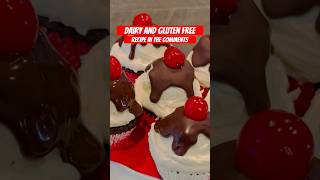 🧁 Hot Fudge Sundae Cupcakes  DAIRY FREE amp GLUTEN FREE dairyfree glutenfreerecipes shorts [upl. by Sherurd594]