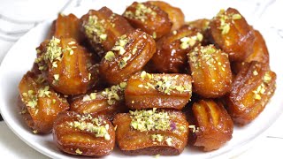 Turkish tulumba recipe  crispy juicy and easy to make Turkish dessert recipe l tulumba recipe [upl. by Anyl]