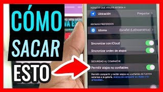 NO ME APARECE LA OPCIÓN PERMITIR ATAJOS NO CONFIABLES  Atajos iOS 13 [upl. by Novehs]