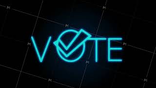 Vote symbols Check mark icon Vote label Motion graphics [upl. by Eniamsaj]