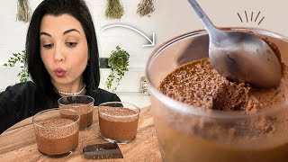 Mousse au Chocolat en 5 minutes 🍫 moins d1€ par portion [upl. by Sewel]