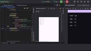 Table Layout Tutorial for Android Studio App Development 2024 androidstudio tablelayout android [upl. by Notgnirrab651]