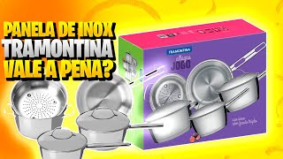 NÃO compre PANELAS DE INOX ALLEGRA TRAMONTINA sem assistir esse vídeo  Vale a pena [upl. by Eimam928]