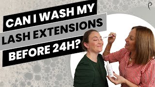 Can I wash my lash extensions before 24 hours I Prolong Lash [upl. by Marja]