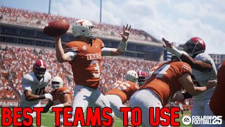 11 Best Teams to Use in EA Sports College Football 25 Gameplay Dynasty Mode amp Head to Head [upl. by Ecadnac]